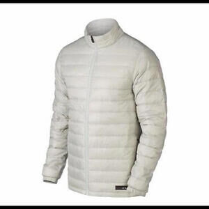 Oakley Puffer Down Jacket Grey Outdoors Full Zip‎ Snow Ski Preppy Mens Small